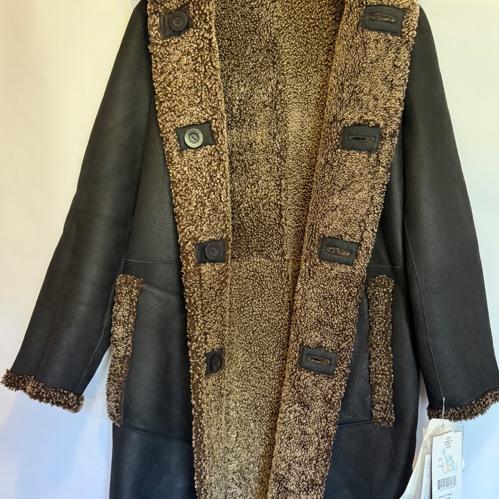 Blue Duck Reversible Shearling Coat - Picture 5 of 12